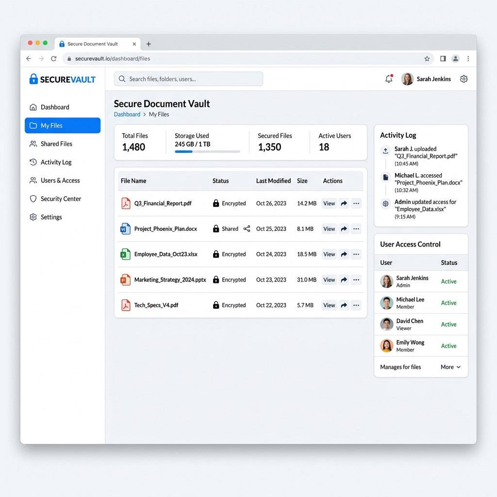 Trust-T Document Vault UI